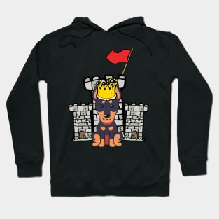 Funny Alsatian is the king of the castle Hoodie